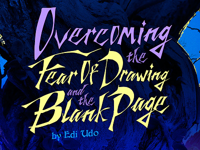 Overcoming the Fear of Drawing and the Blank Page arttutorial drawing fear logo logo design sketch sketchbook text type typography video youtube