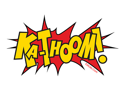 Ka-Thoom comic comic book explosion logo design sound effect tattoo tattoo design type type design typography