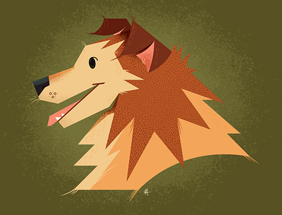 Shetland Sheepdog design graphic design illustration vector