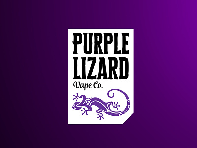 Purple Lizard Vape Co. branding logo design identity