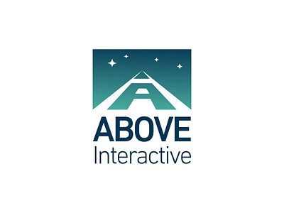 Above Interactive branding interactive agency logo design