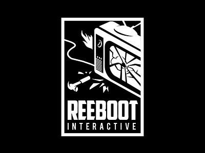 Reeboot Interactive branding creative gaming logo illustration logo design studio logo