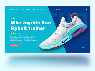 Product Website | Nike Shoes branding dailyui design minimal nike nike shoes shoes sneaker ui uidesign webdesign website website concept