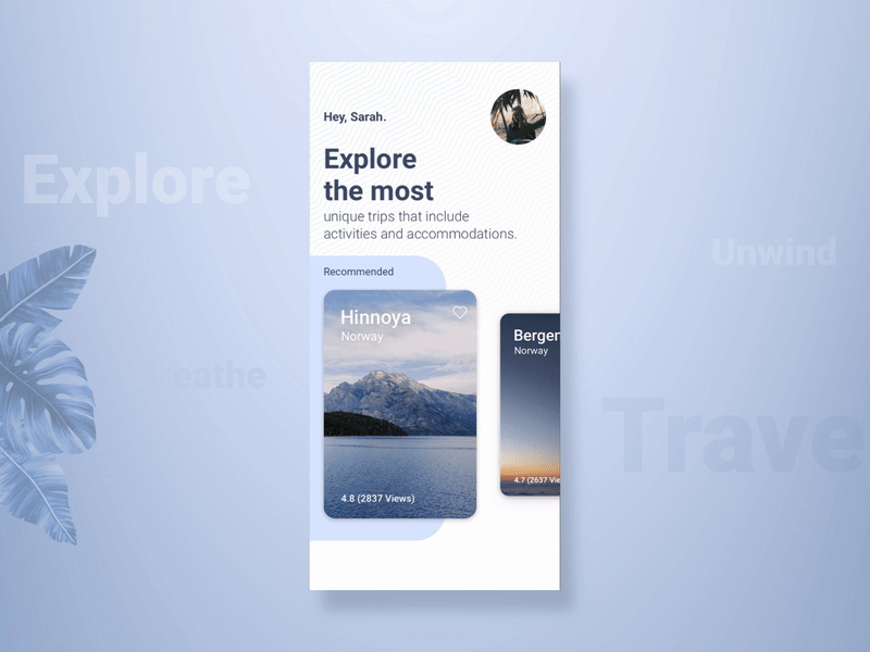 Travel App | Interaction Design