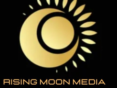 RISING MOON MEDIA LOGO branding graphic design logo