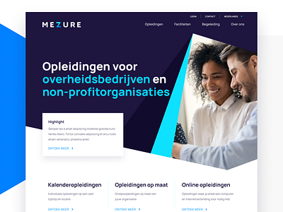 Mezure - Branding and UI design app icon brand identity branding businesscard desktop education gradient interface logo mobile website