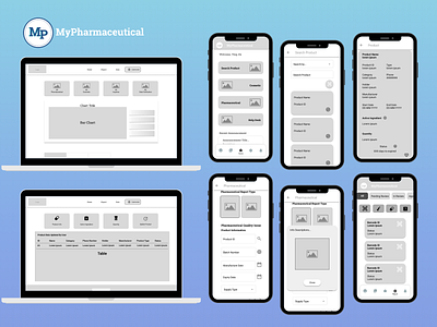 MyPharmaceutical Wireframes