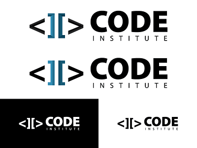 CodeInstitute 2d codeinstitute design flat identity illustrator lettering logo mark startup symbol vector