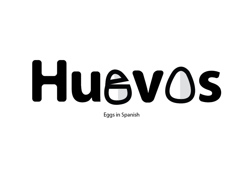 Huevos = Eggs in spanish by Carl Foster on Dribbble