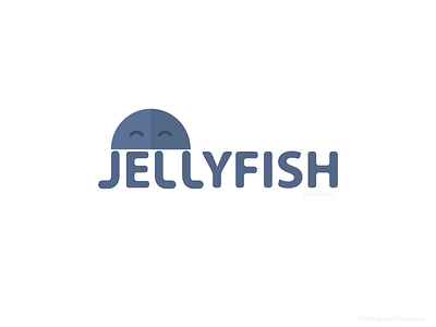 JellyFish cool design fresh fun illustrator jelly jelly fish logo