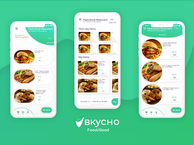 Online Food Ordering App UI adobe food menu ui xd