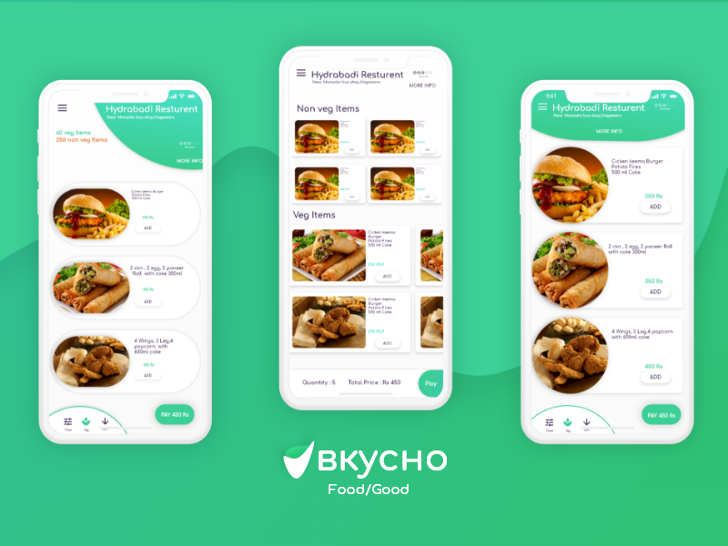 Online Food Ordering App UI by pratap deb on Dribbble