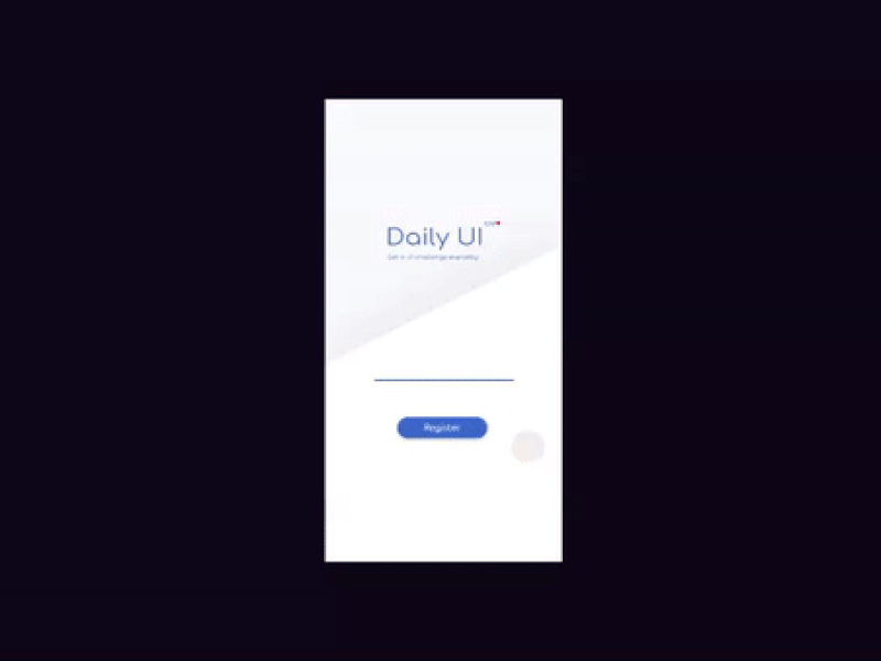 Daily UI Registration