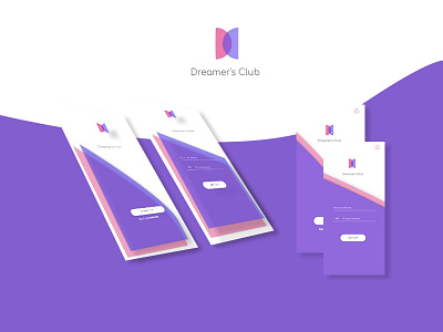 Dreamers Club adobexd app dreamersclub signup subscription ui