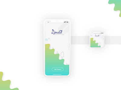 Livnate -UI design app applewatch appui design donate iphonex landing landscape natural page ui watch