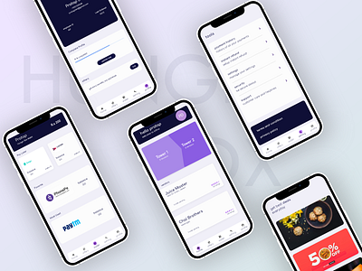 food ordering app for companies` adobexd app design brand design drinks food food and beverage foodapp hungerbox iphonex offer online order payment profile uid userexperiance userinterface wallet