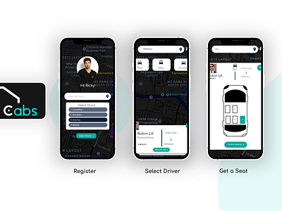 Cabs adobexd app brand cab booking cabs car car app car booking design interface ola uber ui ux