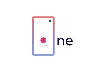 []ne Dribbble Invite adobexd design dribbble dribbbleinvite figma invite new one phone typogaphy