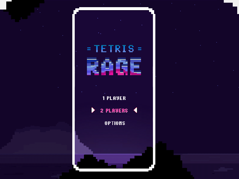 Dribbble player in pixel tetris!