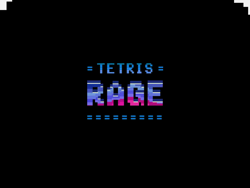 Block Rage! 2d animatecc animation app character flat game gif illustration ios mobile paralax pixel retro space typogaphy ui vintage