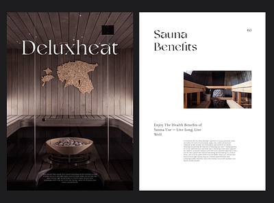 | magazine | about saunas | magazine sauna saunas typography