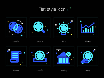 Flat style icon #001 blockchain crypto defi design finance icon illustration web design web3