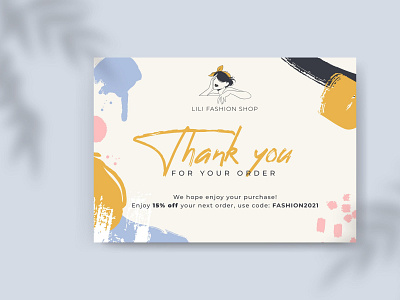 Thank you card design. creative graphic design profetional thank you card thank you design