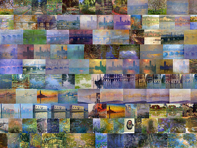 Claude Monet Art Quilt art