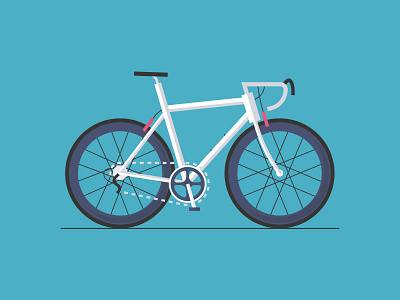 Racing bike bicycle bike bikers bikes colour dribbble fast flat icon illustration olympics race ride rider shot speed sport stroke vector wheel