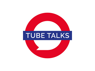Tube Talks branding chat conversation dribbble flat icon logo logo design london podcast public transport shot talk talks transport travel tube tube talks vector voice
