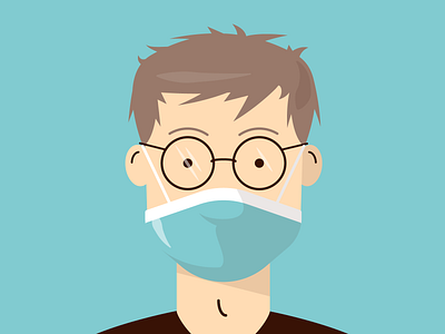 2020 so far 2020 covid covid 19 covid19 dribbble face mask flat flu hospital icon illustration isolation lockdown mask masks medic medical shot sick vector