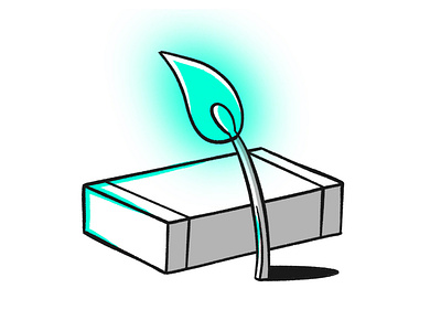 Light source experimenting blue box dribbble fire flat icon illustration light match box matchstick shot sketch stick stroke vector