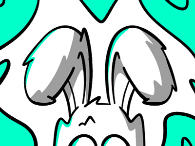 All ears animal black carrot dribbble ears flat fur icon illustration rabbit shot sketch stroke vector whiter
