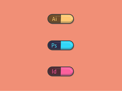 Adobe Pills adobe graphic graphics illustration pills vector