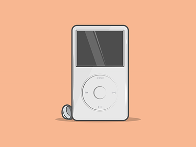 iPod classic apple childhood classic colour gadget illustration ipod music old shot sound tunes