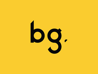 BG (Unused brand mark) b brand dribbble g gold grid logo shot stroke type yellow