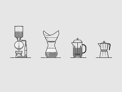 Coffee method icons bean cafe caffeine coco coffee dribbble drink espresso flat icon shot stroke