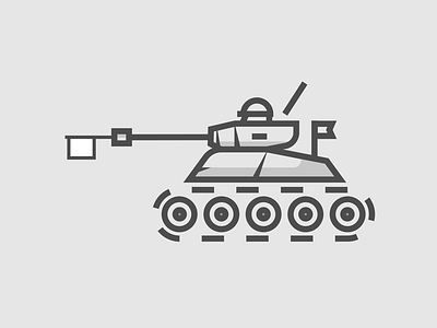 False threats army dribbble flat icon illustration military peace shot tank war weapons