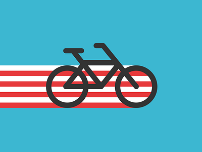 US Bike Tour america bike cycle dribbble fast flat health icon illustration race tour travel