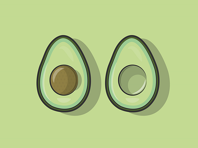 Avocado life avocado dribbble flat food fruit health healthy icon illustration shot vector vegetable