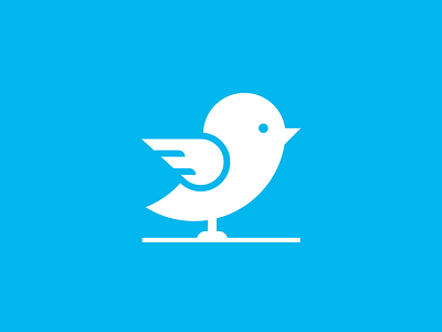 Tweet tweet animal bird dribbble flat fly icon illustration shot sky tweet wings