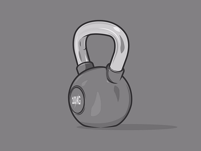 Kettle bell bell dribbble exercise flat gym icon kettle lift power shot train weights