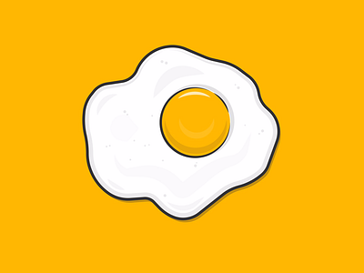 Sunny side up cook dinner dribbble eat egg food fry health icon meal morning shot