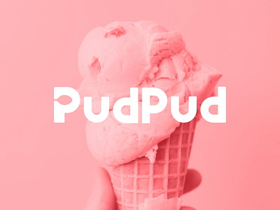 Pud Pud brand branding concept dribbble food icon logo pud pudding shot spoon sweet