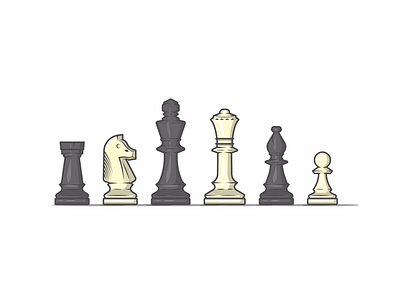 Chess master board chess clever dribbble entertainment flat game icon master match mind vector