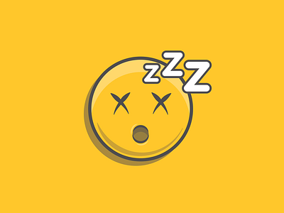Me right now convo dribbble emoji flat icon phone rest shot sleep sleepy text tired