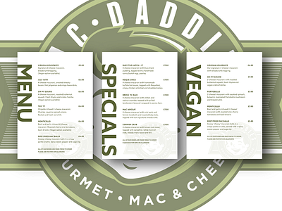 Mac Daddies menu