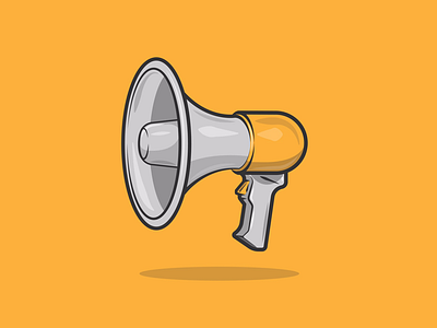 Speak up colour dribbble flat icon illustration illustrator shot speaker speakers sport stroke vector