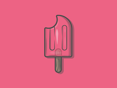 Lolly Pop colour dribbble flat food hot ice ice cream icon illustration lolly pop melt shot stroke summer vector