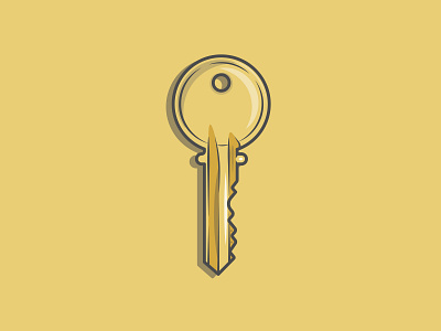Key to where? closed colour door dribbble flat house icon illustration key lock metal open shot stroke unlock vector
